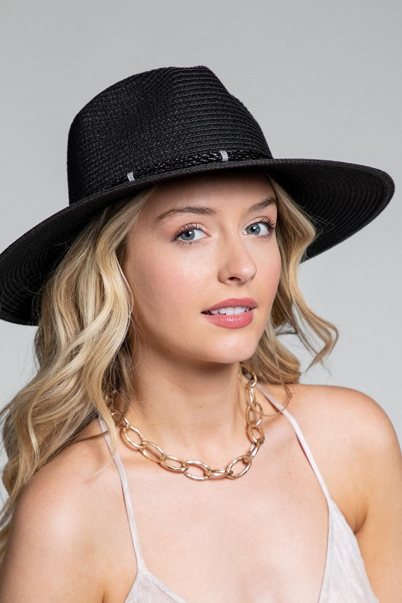 Black Western-Bohemian Panama  Hat
