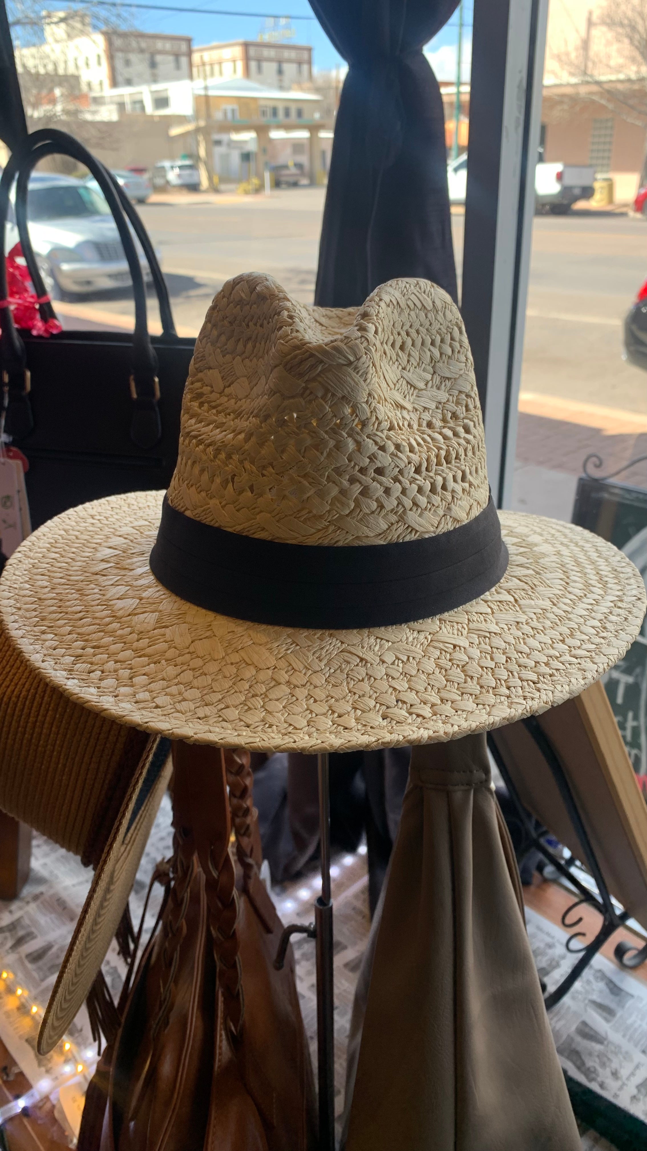 Natural Weave Bohemian Panama Straw Hat