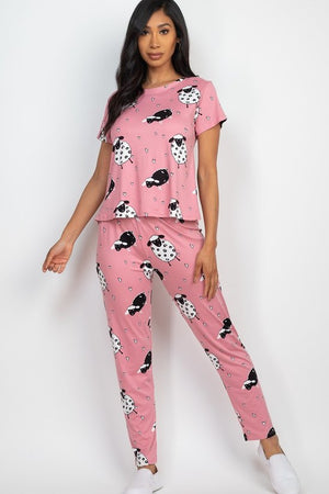 Open image in slideshow, Sheep Two Piece Pajama Set
