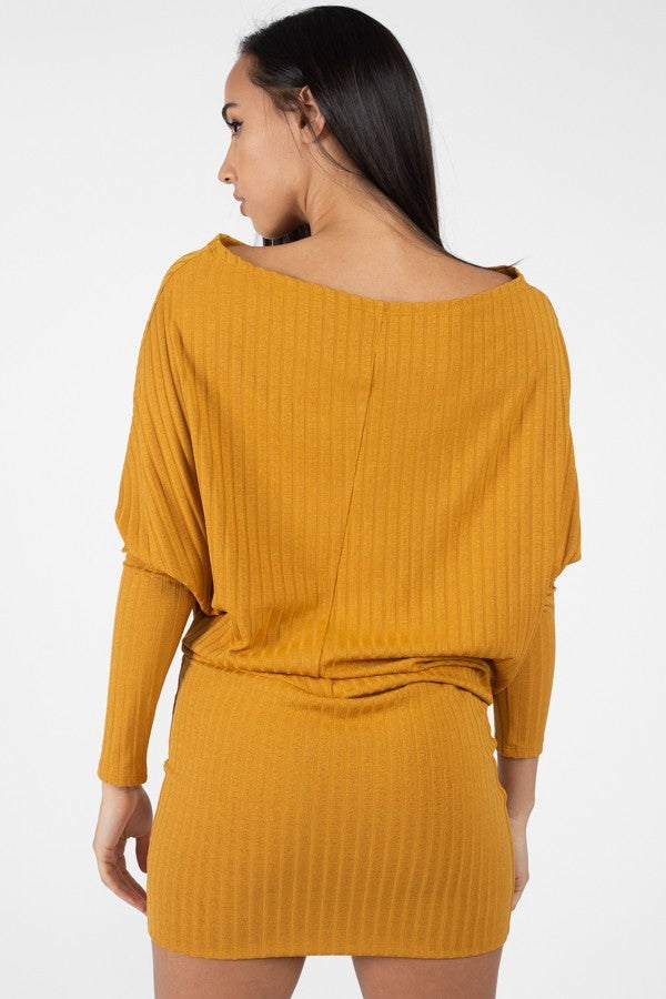 Mustard Sweater Dress