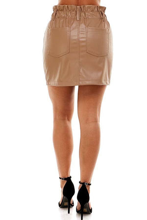 Vegan Leather Mini Skirts