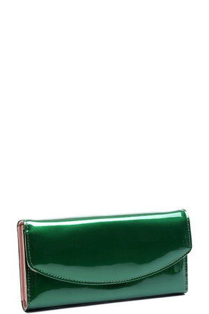 Open image in slideshow, Glossy Color Statement Clutch
